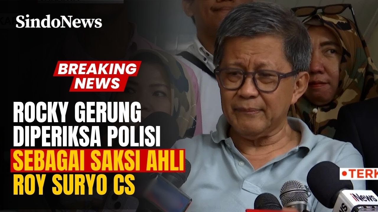 Kasus Ijazah Jokowi, Rocky Gerung Diperiksa Polisi sebagai Saksi Ahli Roy Suryo Cs | Sindo Trending
