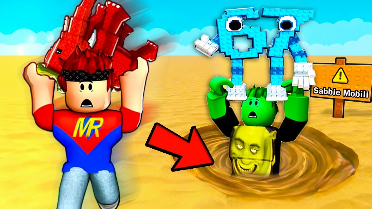 SALVA i BRAINROT DALLE SABBIE MOBILI per VINCERE su ROBLOX..