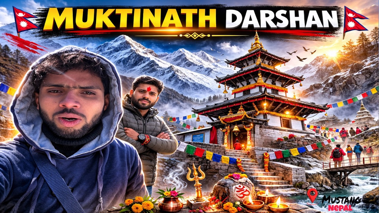 Hitchhiking Nepal 🇳🇵 😱 Pokhara to Muktinath Without Money | Real Struggl