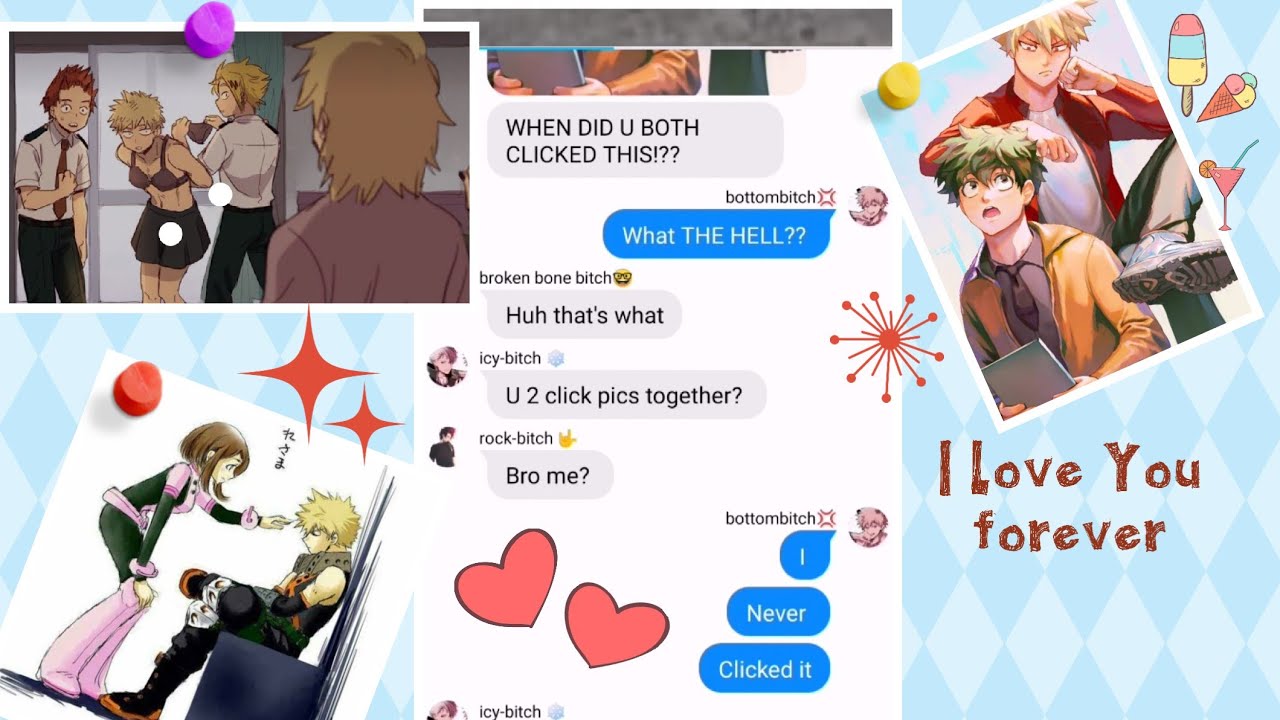 Class 1-A gets to know about bakugos photos with everyone || baku harem|| BNHA- TEXTS/CHATS part-1