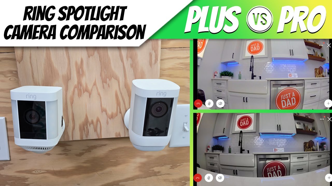 Сравнение камер видеонаблюдения Ring Spotlight Plus и Pro