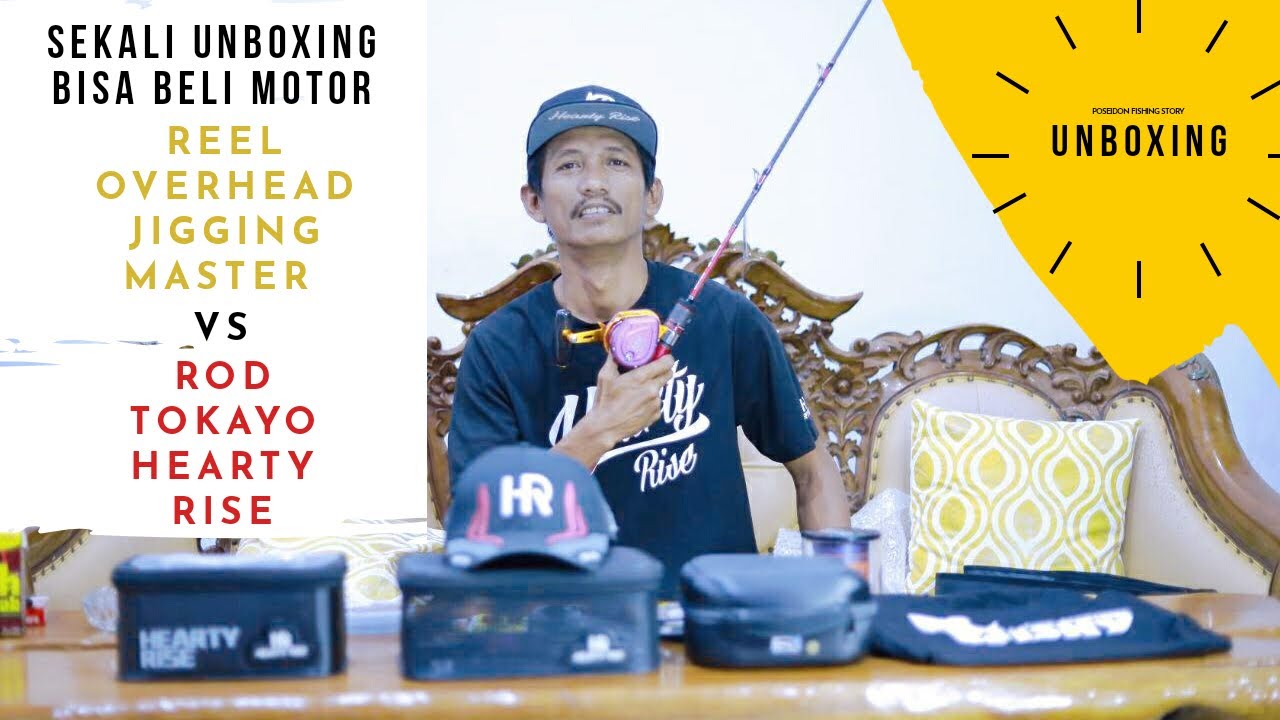 UNBOXING REEL OVERHEAD JIGGING MASTER LIMITED EDITION VS ROD HEARTY RISE TOKAYO LIMITED EDITION