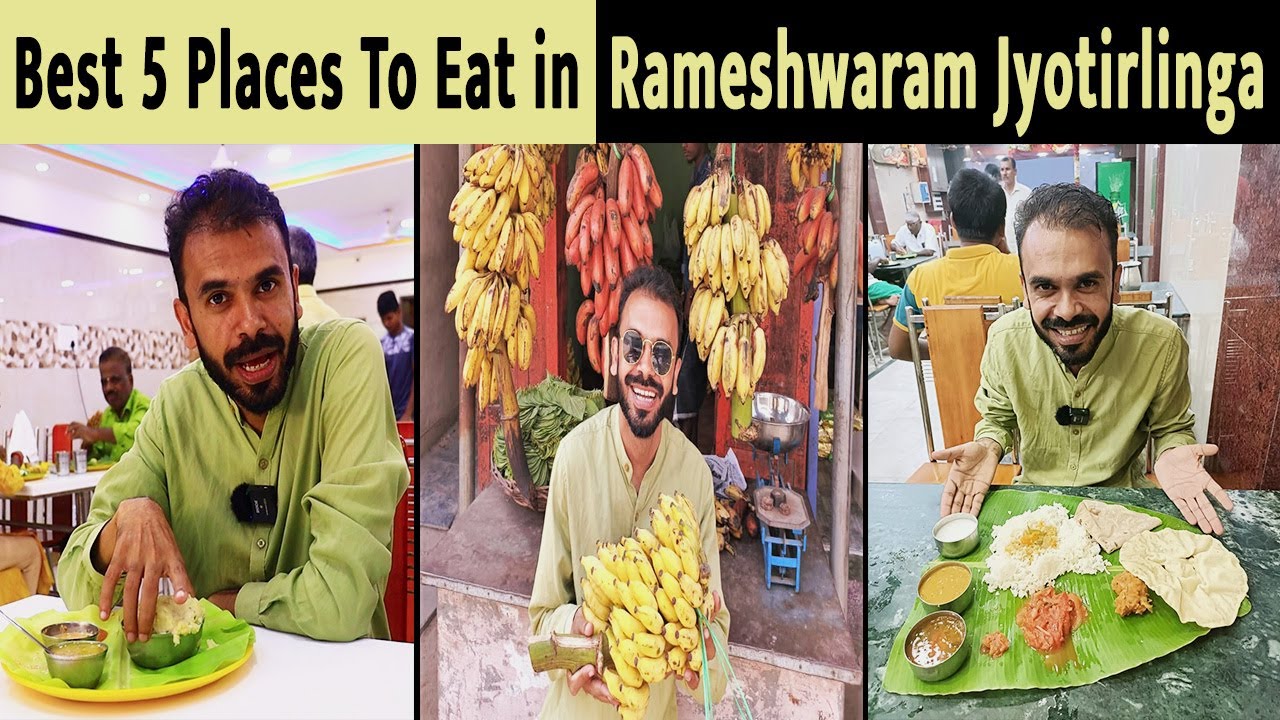 Best 5 places to eat in Rameshwaram | Rameshwaram Jyotirlinga food tour in Hindi & English