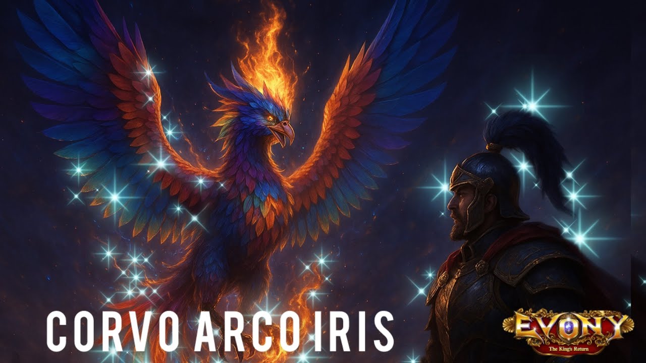 Nova Besta Corvo Arco-Íris: Análise detalhada de buffs e funcionamento / Evony