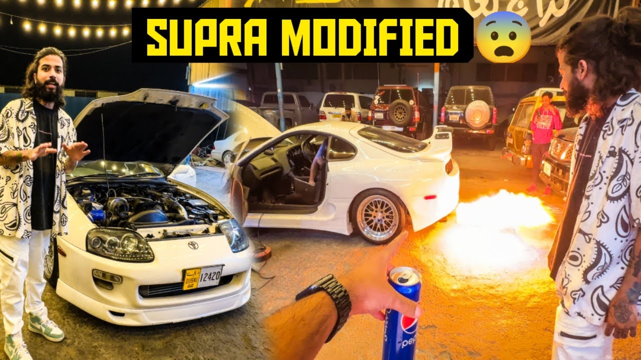 Socha Nahi Tha Apni Supercar Supra MK4 Aisi Modify Hogai Dubai Mai 😱 Loud Exhaust