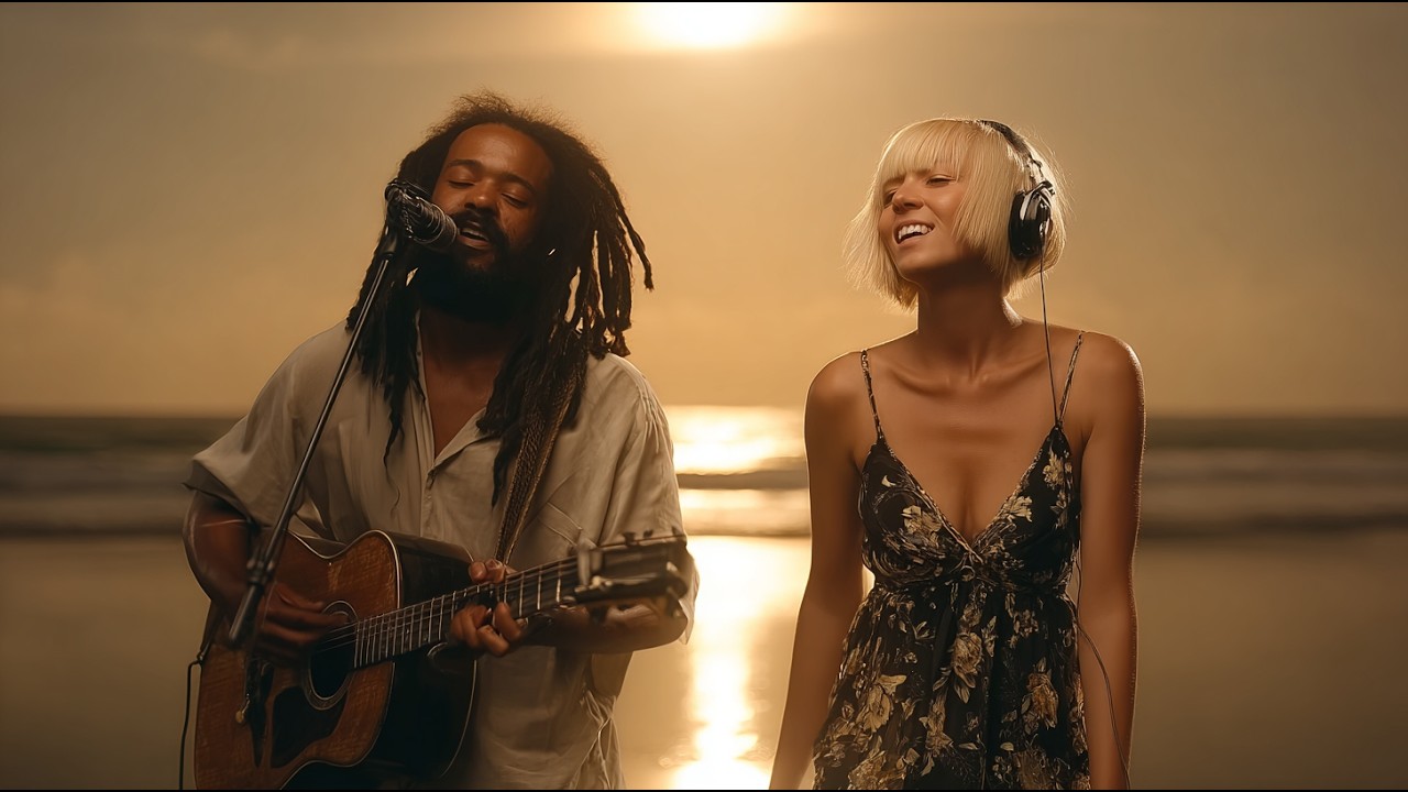 Sia ft. Damian Marley 💫 Your Smile Rewrote My Entire Sky  | Official AI Video (Cinematic Pop Reggae)