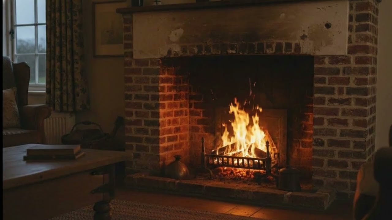 Soothing Fireplace Firelight 🔥 Cozy Night Ambience for Calm & Comfort