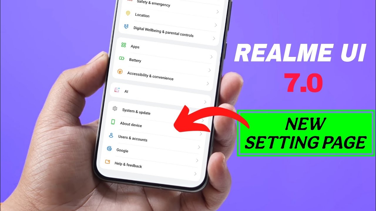 Realme UI 7.0 Update New Setting Page 😳 OxygenOS 16 settings page now available on Realme UI 7