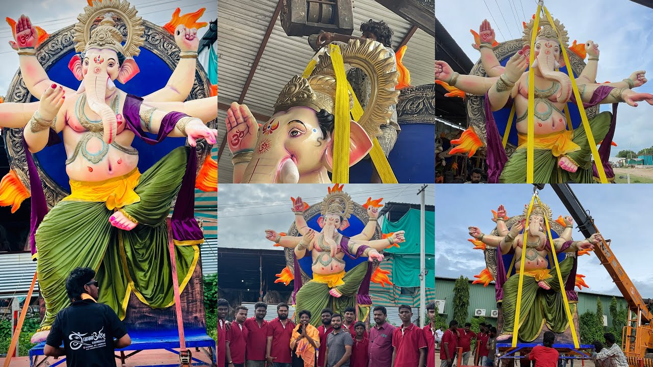 Korutla S.S.V kala Arts To Mustabad Biggest Ganesh Idol Transportation 2025 #korutlaganeshidols 