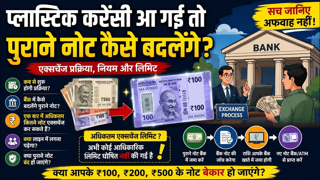 India Ki New Plastic Currency | Exchange Process Aur Rules Explained
