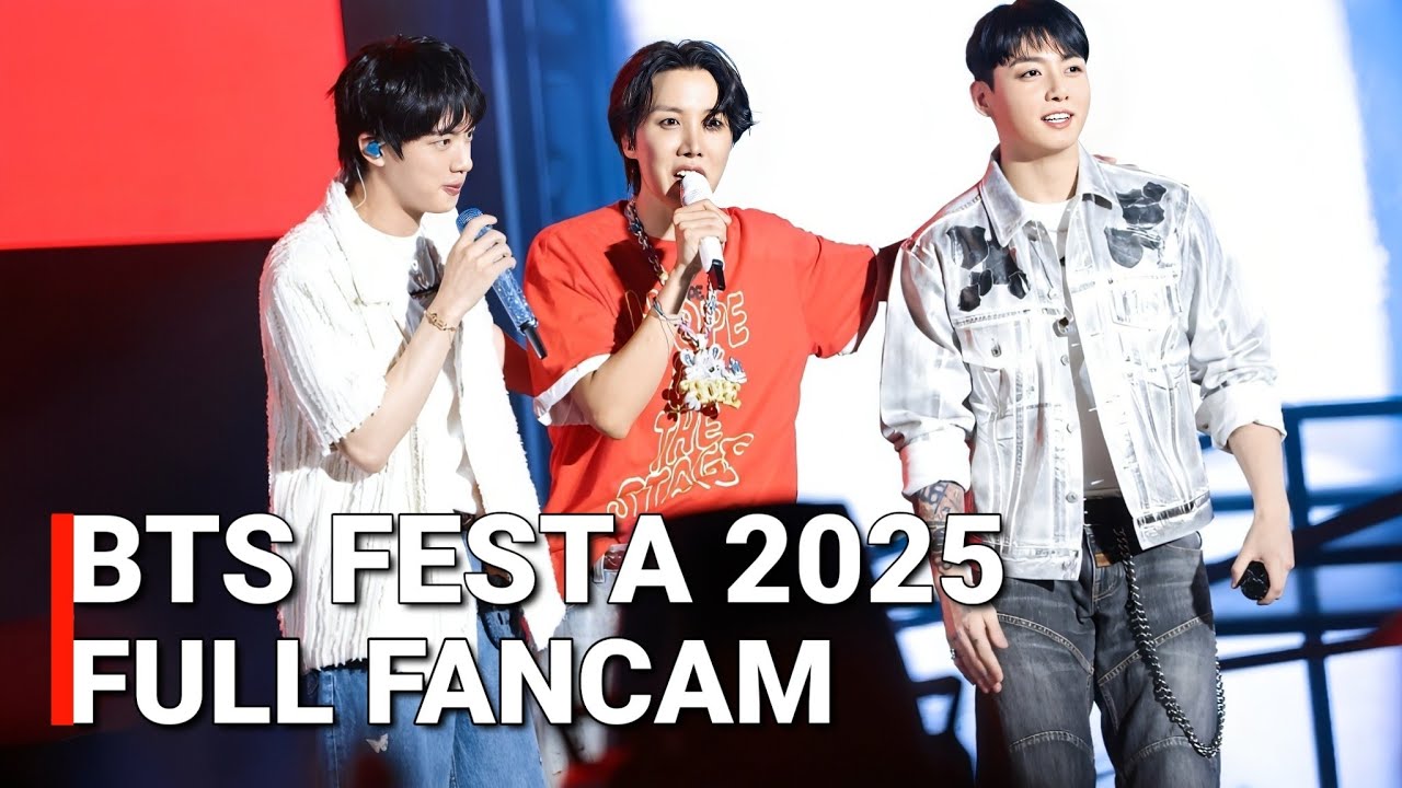 BTS Festa 2025: J-Hope, Jungkook & Jin Performance FULL FANCAM j-hope Final Concert V Jimin RM Suga