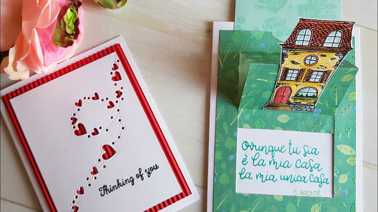 #10 |  BIGLIETTI fai da te SAN VALENTINO: biglietto FACILE e POP UP - card making tutorial italiano