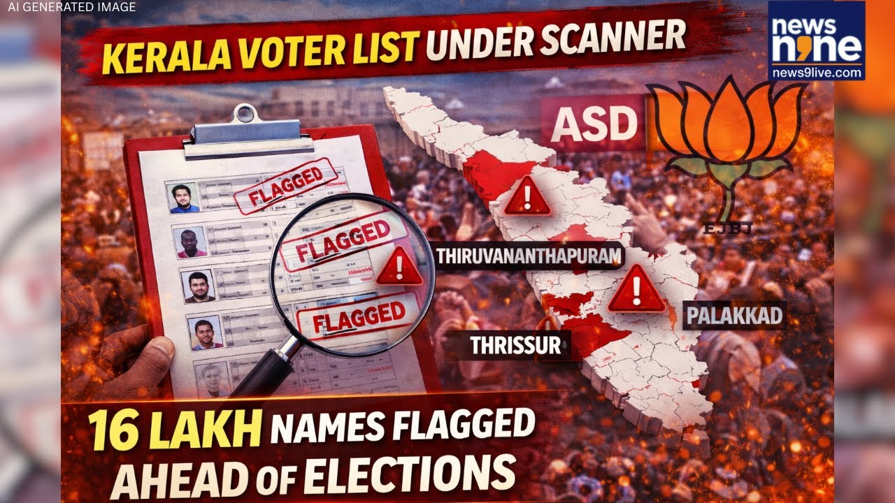 Kerala Voter List Under Scanner | 16 Lakh Names Flagged Ahead of Elections | News9