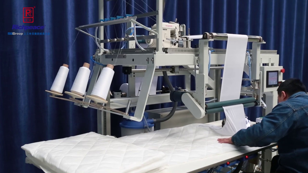 Mattress protector Automatic Overlock sewing machine