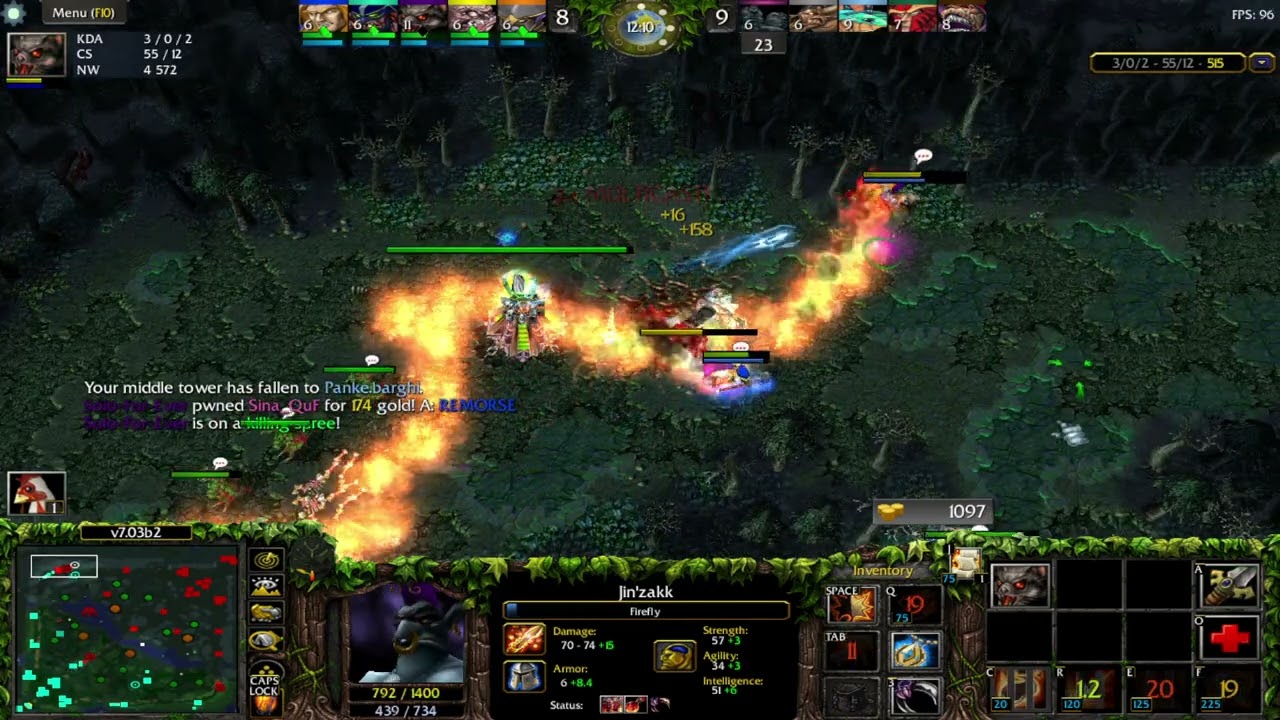 dota1 atinad gameplay batrider mid best game godlike دوتا1 گیم پلی اتیناد