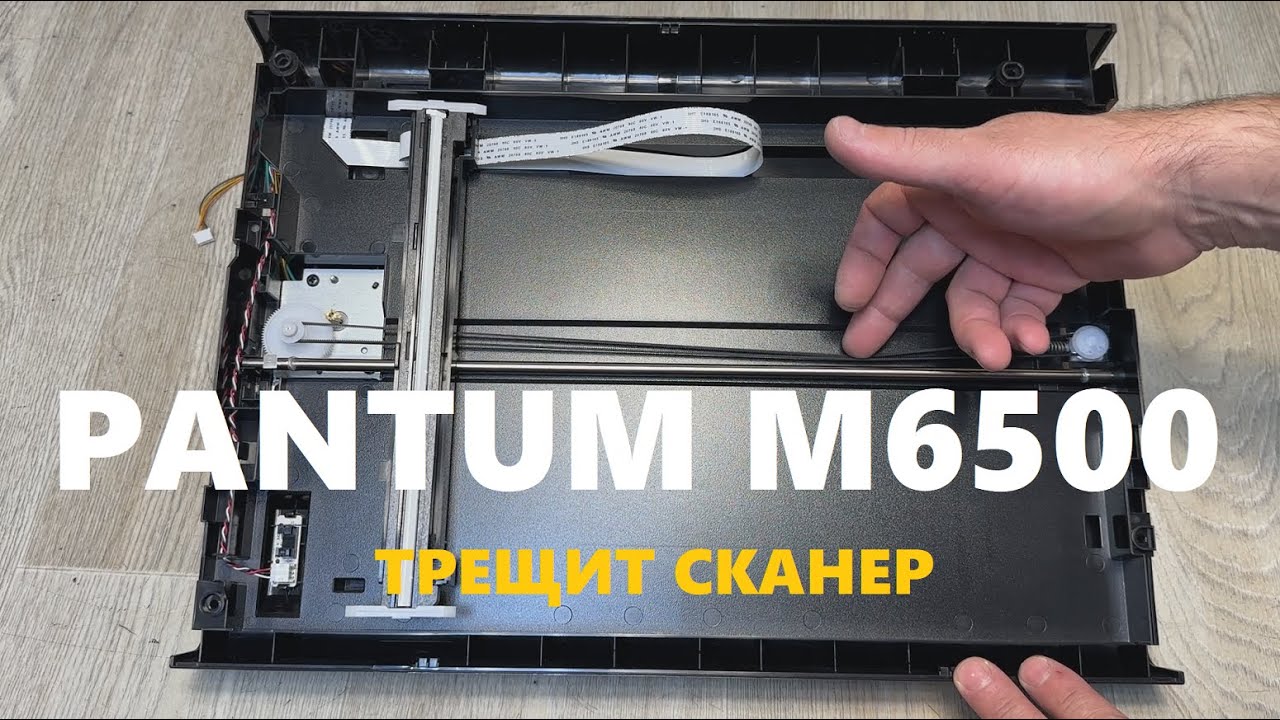 PANTUM M6500 ТРЕСК при сканировании. Трещит сканер. Ремонт