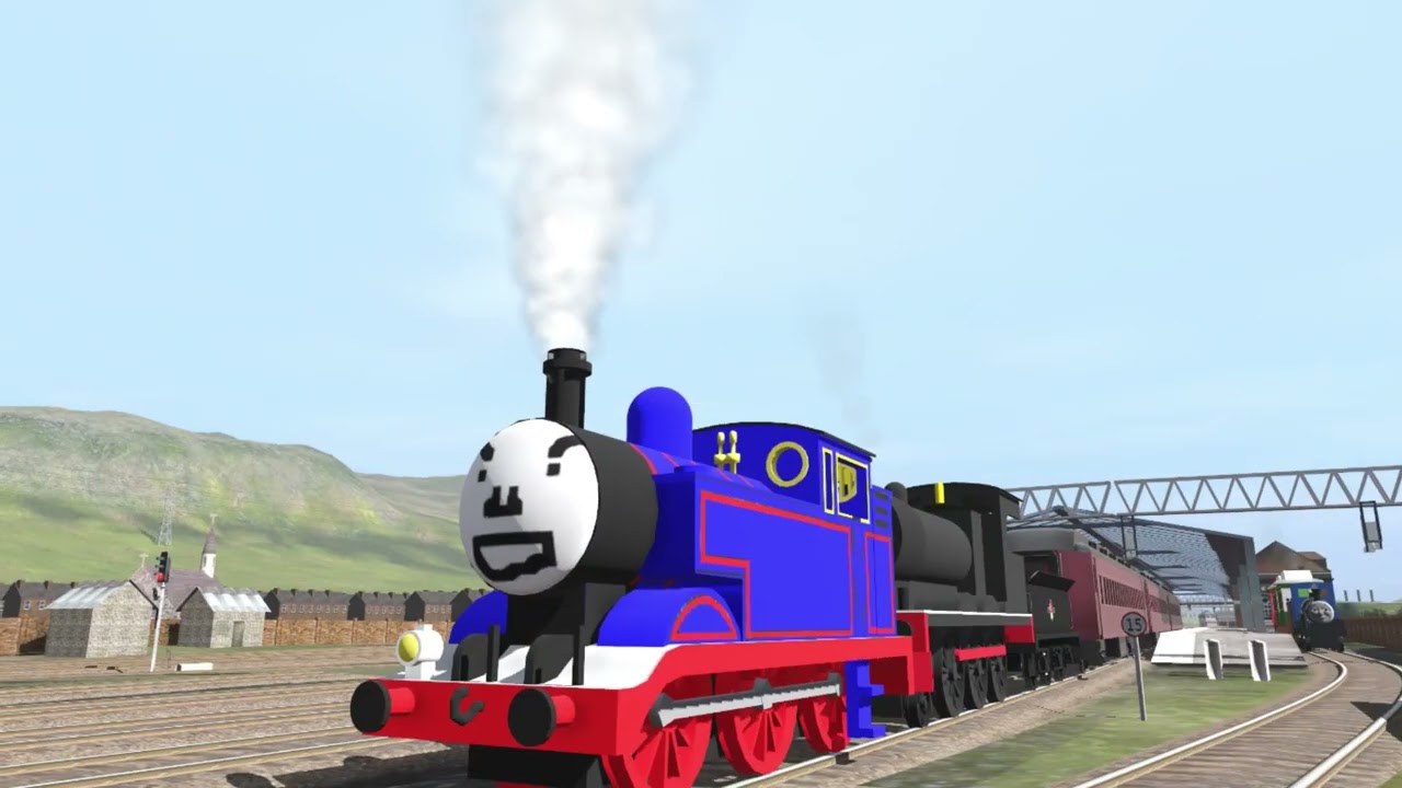 TRAINZ RAILROAD SIMULATOR - THOMAS AND FRIENDS - MY FACE WASN'T WEIRD JUST SMILING - THE TUNNEL!