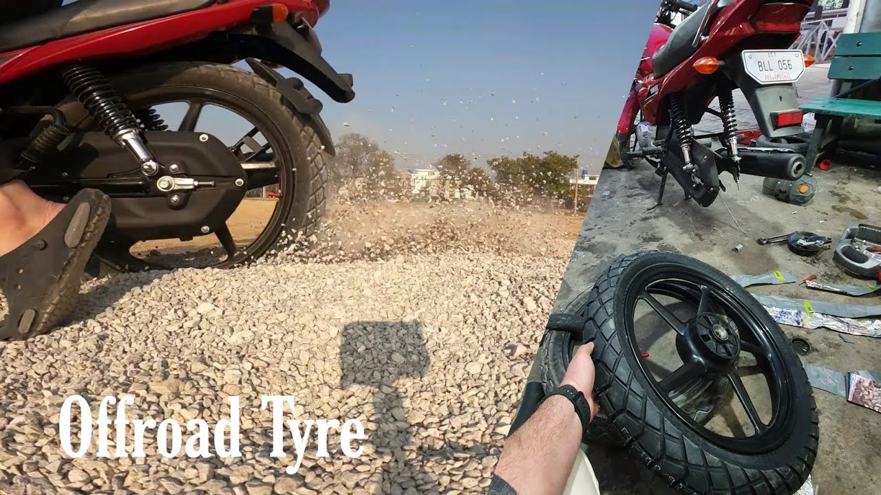 ALLHUMDULILAH new Tyres for my Yamaha yb125z dx Offroad Tyres