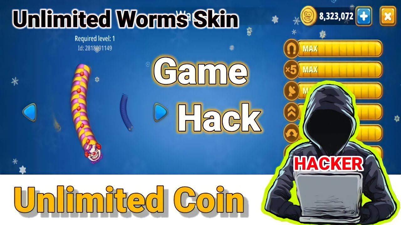 Worms Zone Game Hack || unlimited coin || unlimited skin#Worms_Zone#BADBOYRAM
