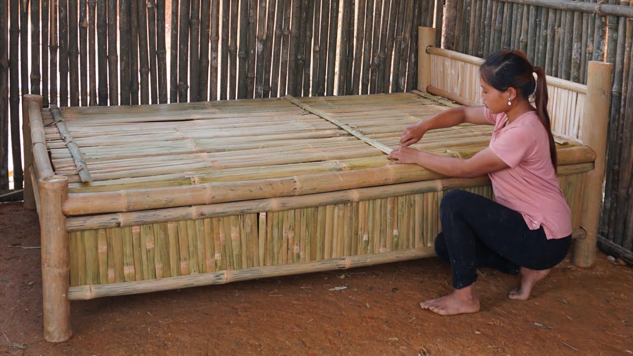 build a free life, how to make a beautiful bamboo bed