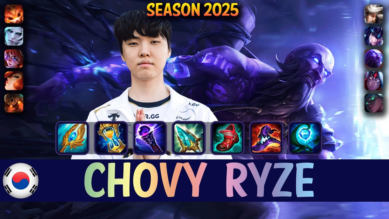 GEN Chovy RYZE vs AURORA Mid - Patch 15.7 KR Ranked | lolrec
