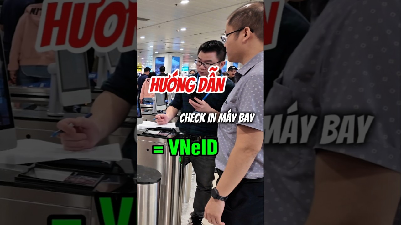 C&aacute;ch check in Vietnam Airlines Qua VNeID #shortvideo #maybay #vneid