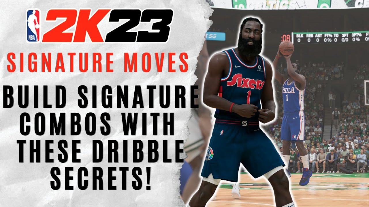 James Harden's SIGNATURE DRIBBLE and STEP-BACKS are CRAZY in NBA 2K23! | Signature Size-up Tutorial