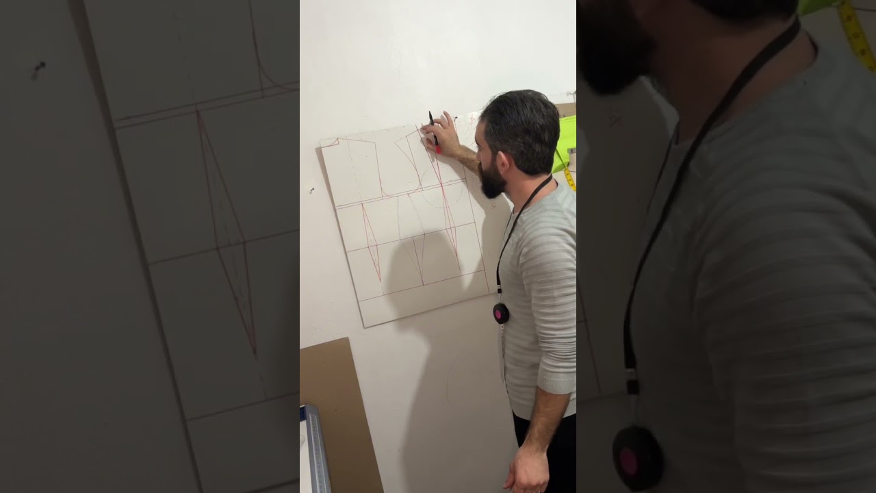 كيف ترسم بنسات الصدر وتكسيمة الخصر بالملّي؟ 📏