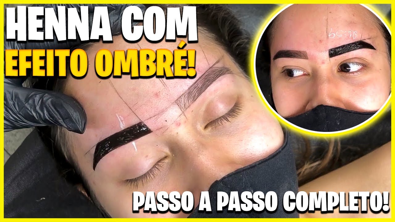 Aplicação De Henna Com Efeito Ombré (HENNA OMBRÉ) Passo a Passo Completo!