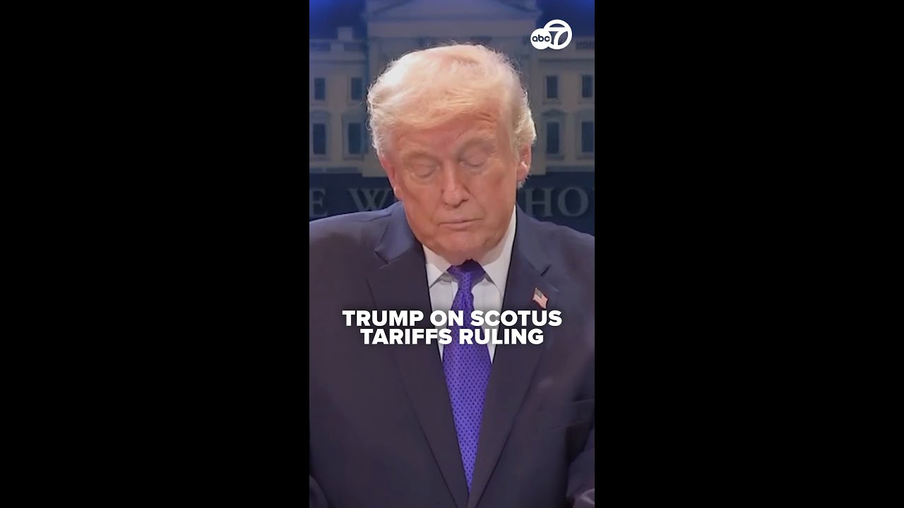 Trump speaks at press conference after SCOTUS rules emergency tariffs are illegal