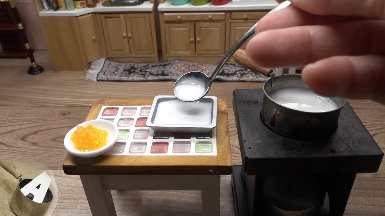 MiniFood 食べれるミニチュア 牛乳寒天 miniature Milk Agar
