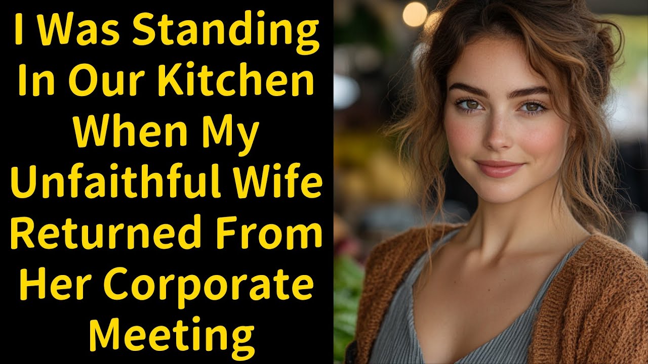 I Was Standing In Our Kitchen When My Unfaithful Wife Returned From Her Corporate Meeting