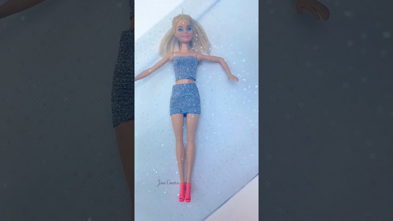 DIY doll dress making ideas | Barbie Hacks and Crafts #miniature #dress #fashion #diy #joancreations