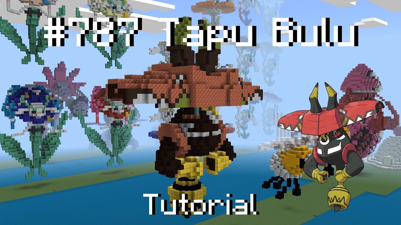 How to build a Pokémon Tapu bulu in Minecraft (Tutorial)