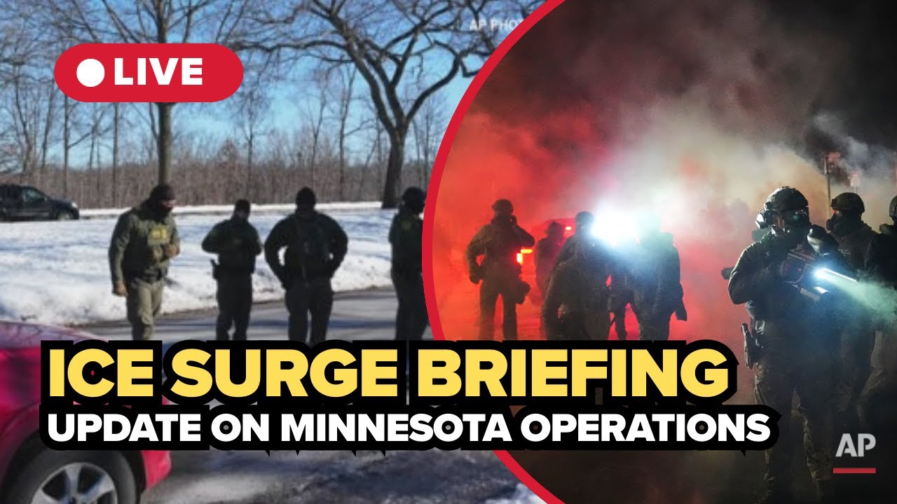 LIVE: ICE and Border Patrol officials give update on Minnesota operations (Operation Metro Surge)
