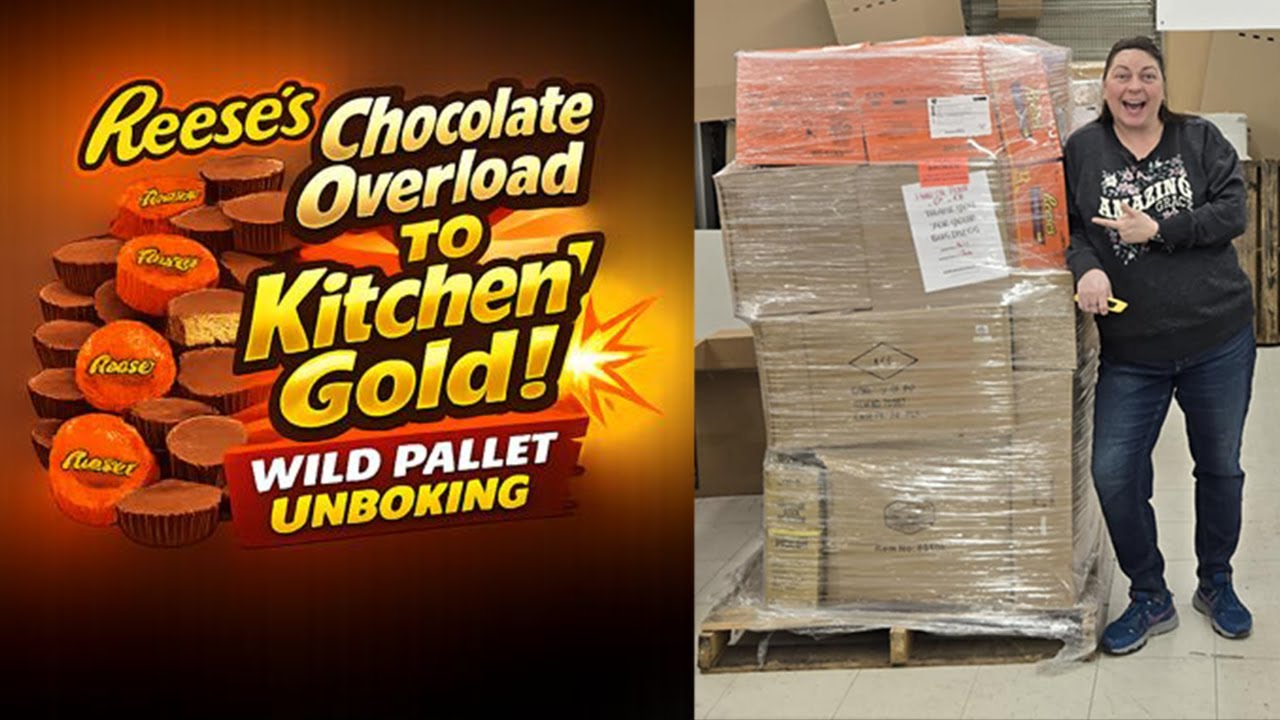 Chocolate Overload to Kitchen Gold 💥 | Wild Pallet Unboxing - Reeses Peanut Butter Cups!!!