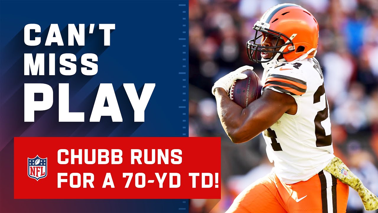 Nick Chubb Zooms for a 70-Yd TD Run!