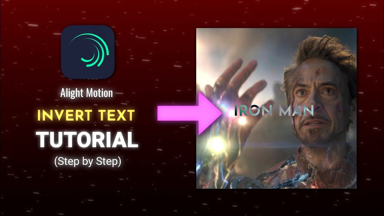 How To Make Invert Text Effect in Alight Motion 🔥 