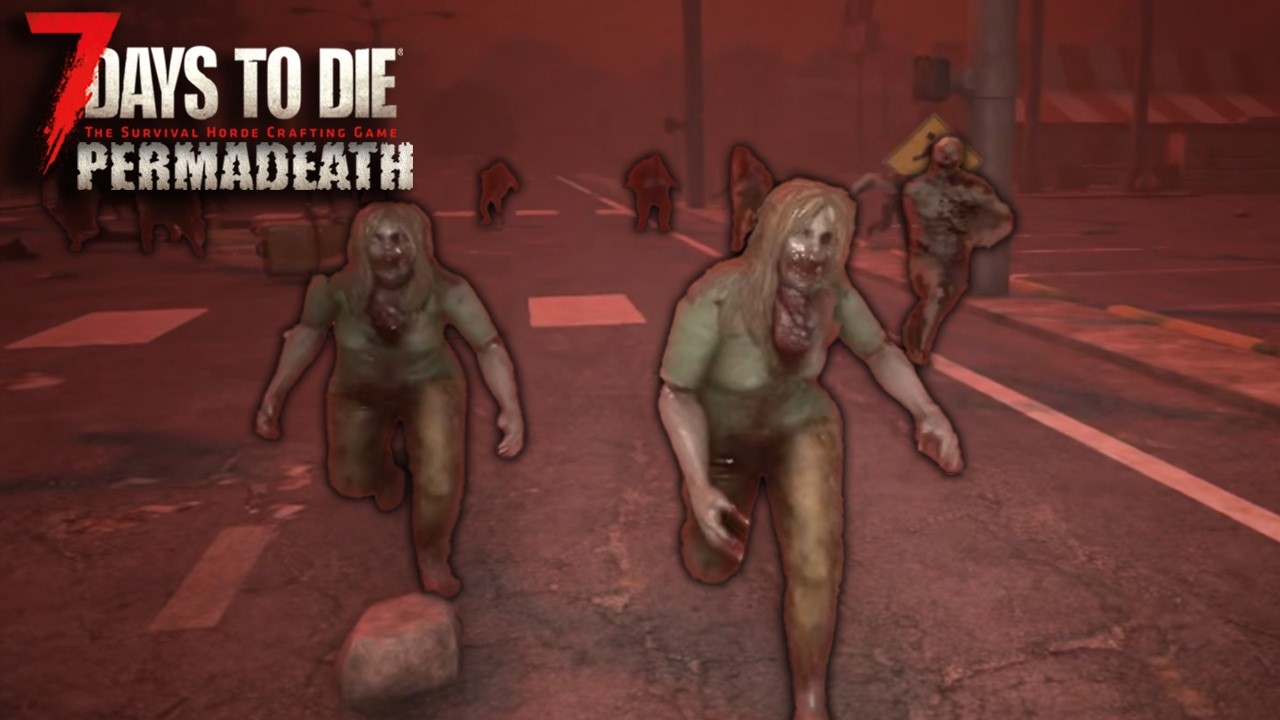 Straßen-Blutmond! werde ich überleben??🤩🩻 Permadeath Feral Sense | 7 Days to Die