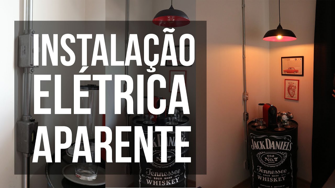 Como fazer Instalação Elétrica Aparente - Estilo Industrial