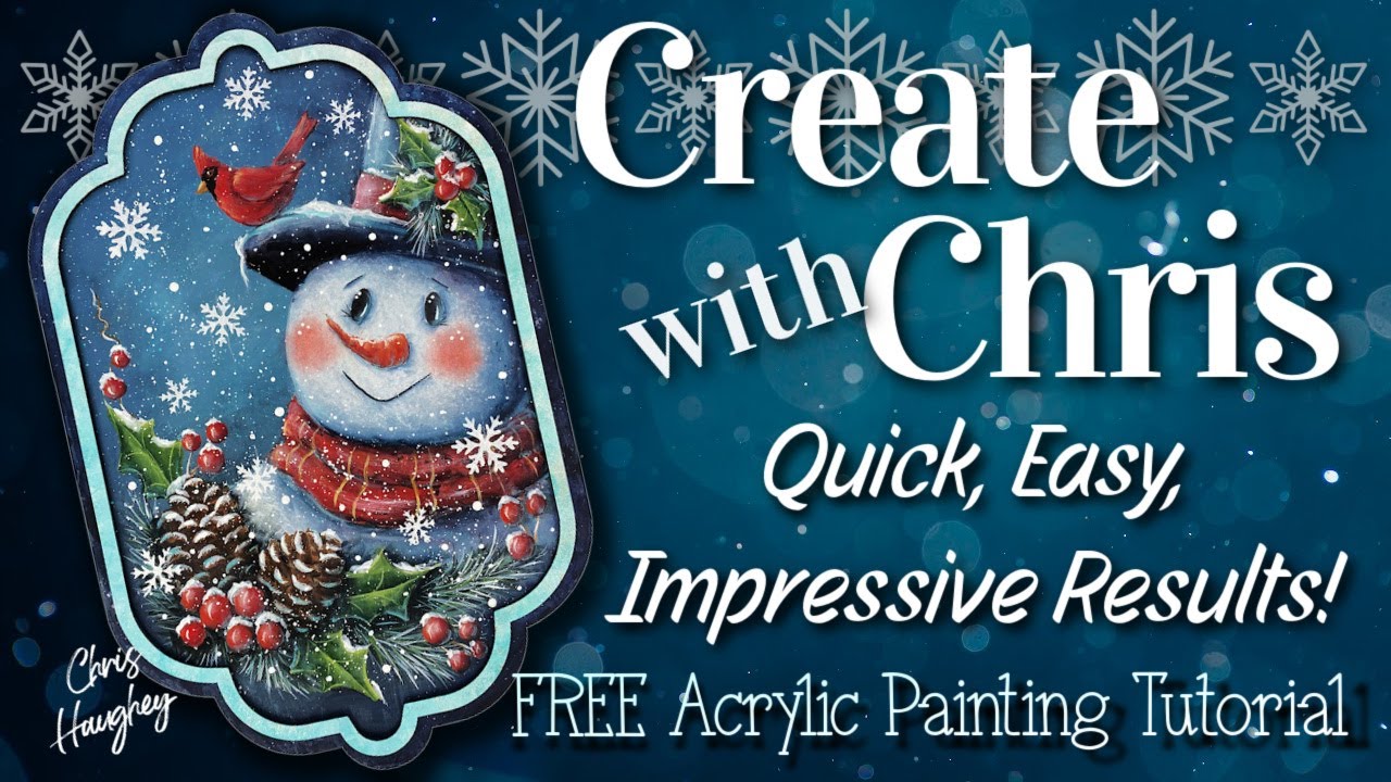 Cardinal Companion Step by Step Acrylic Painting Tutorial