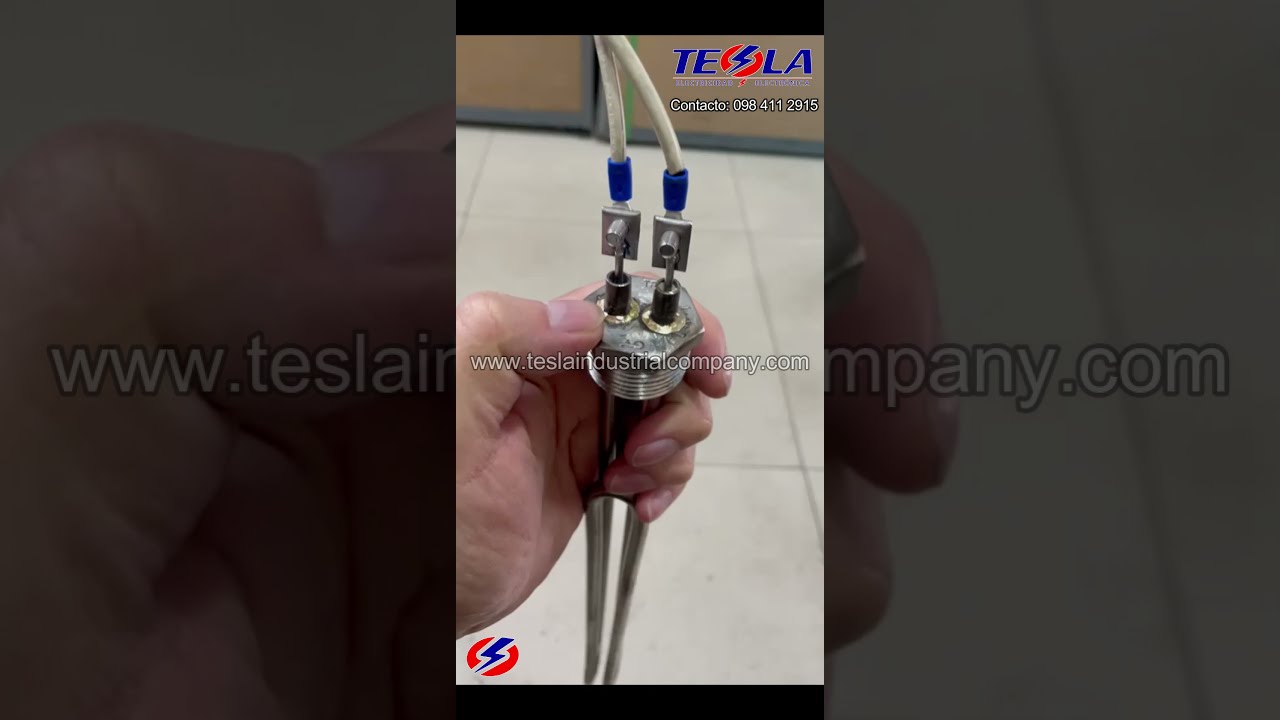 Pruebas de funcionamiento resistencia Inmersión 220v 5500w |🔴Tesla Industrial Contacto:098 411 2915🔵