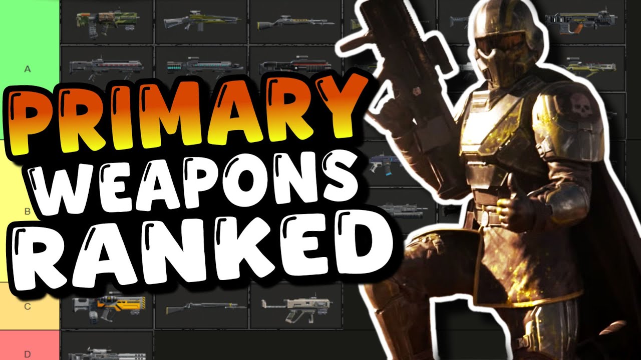 Helldivers 2 - All Primary Weapons Ranked