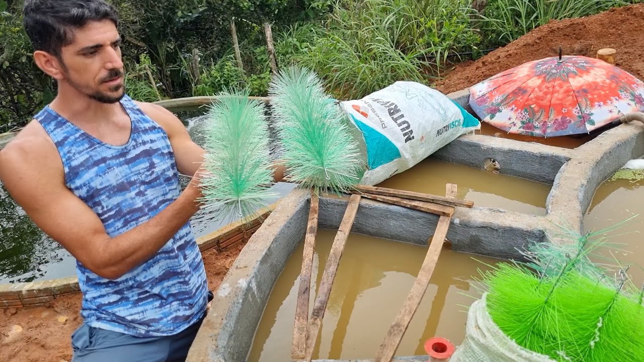 FABRICANDO ESCOVA BIOLOGICA PARA MINHA CRIAÇÃO DE TIPÁPIA (DE GARRAFA PET)