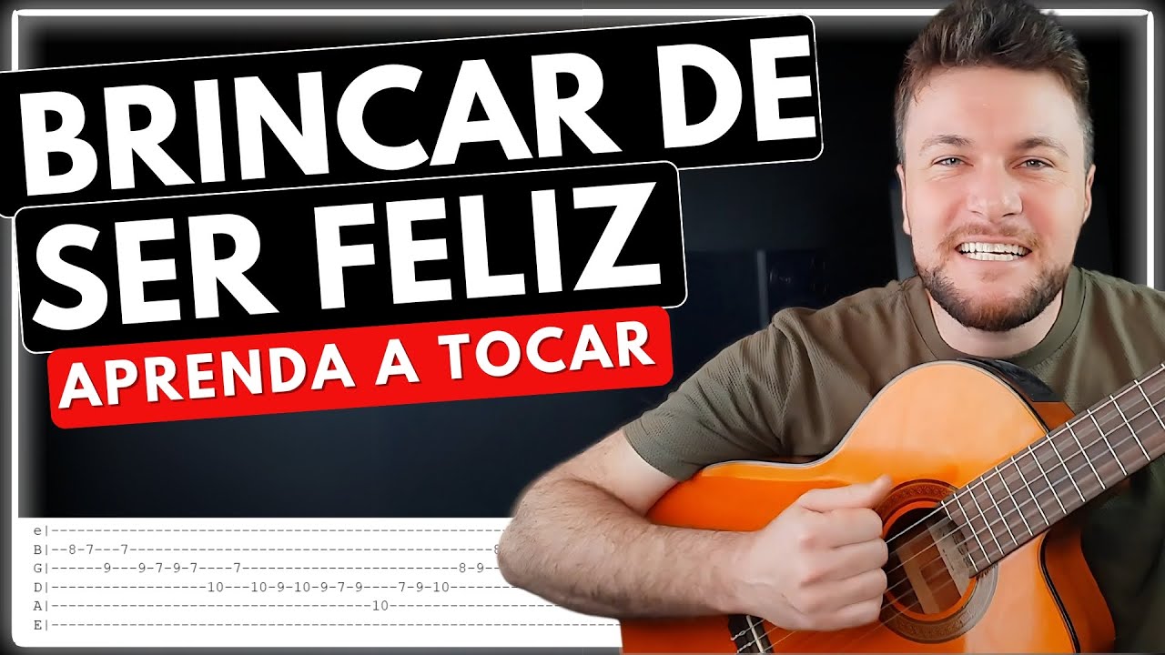 Como tocar - Brincar de Ser Feliz - Chitãozinho & Xororó - AULA DE VIOLÃO 🎸