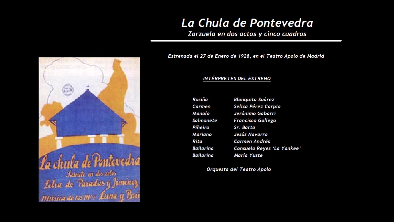 La Chula de Pontevedra - Dúo de Carmen y Manolo 'Porque yo no puedo' (1955) - Rosado - Ausensi