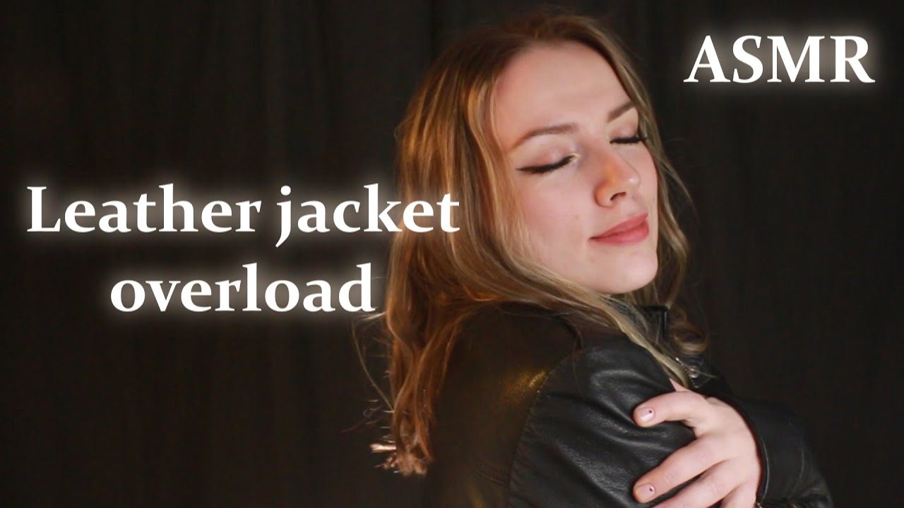 All leather ASMR |  soft spoken Russian accent | genuine leather gloves sounds