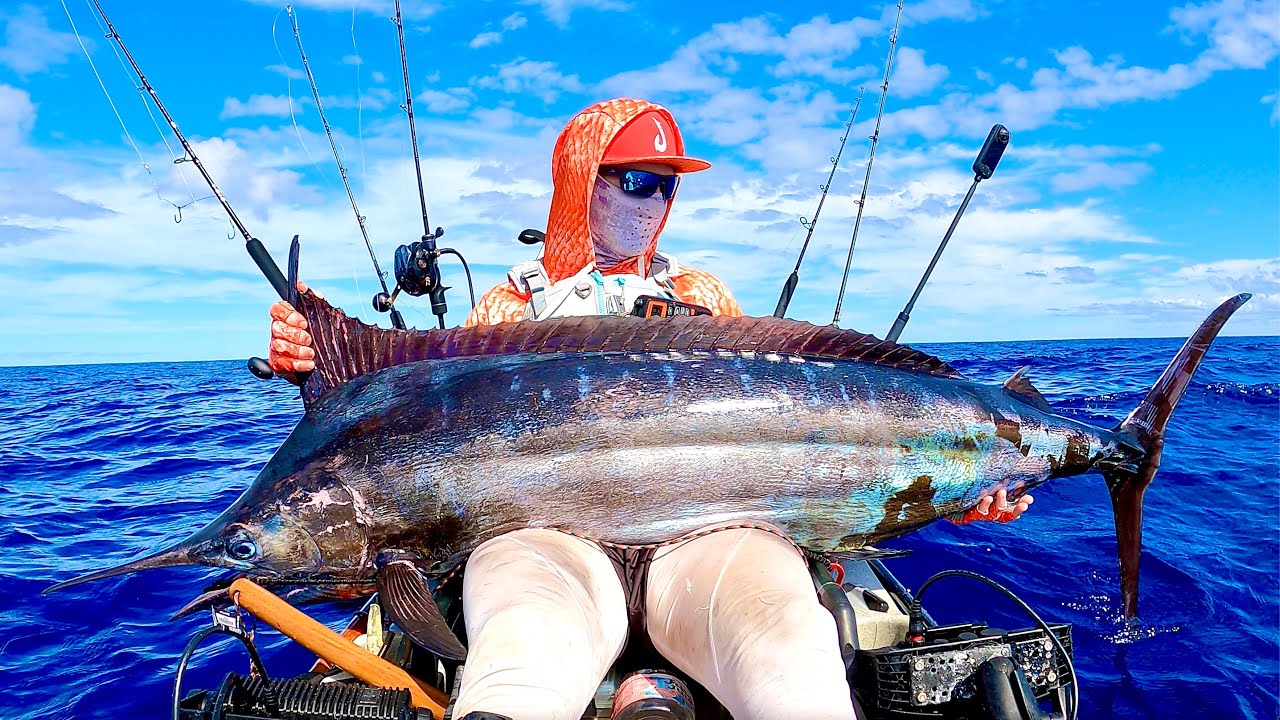 I Caught A Marlin Jigging In 1000 Feet! | Jigging | Hawaii Kayak Fishing