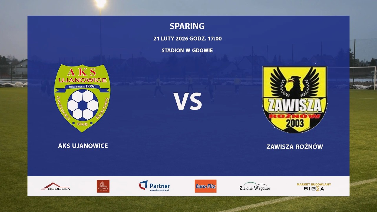 Bramki z meczu sparingowego AKS Ujanowice - Zawisza Rożnów, 21.02.2026