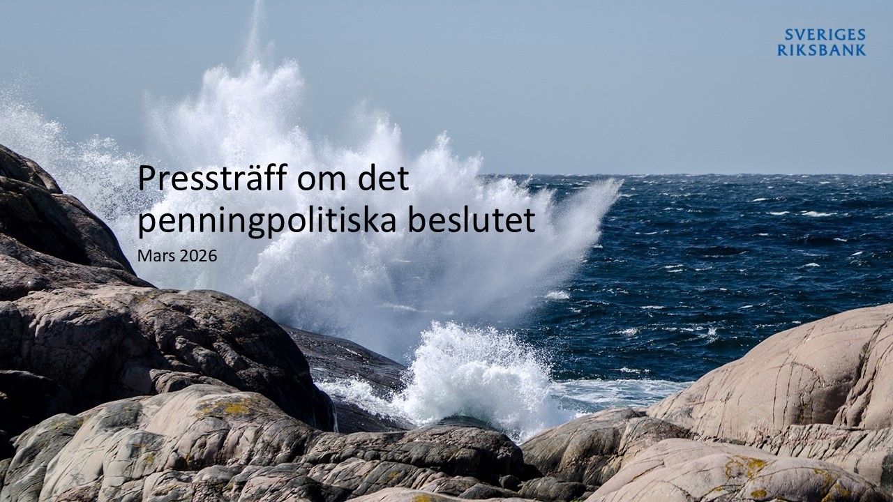 Pressträff om det penningpolitiska beslutet i mars